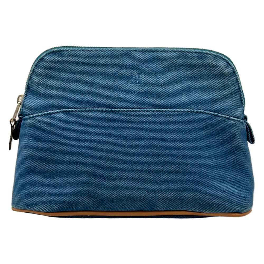 Hermès Pouch Canvas Leather